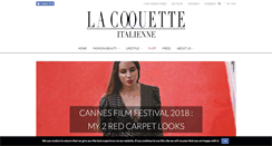 Desktop Screenshot of lacoquetteitalienne.com